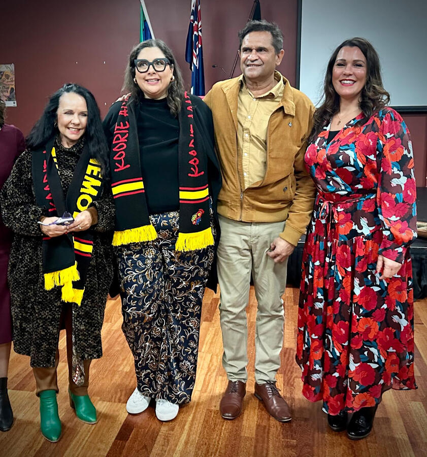 Documentary launch Ngarra Jarra Noun with Aboriginal Affairs Minister Linda Burney and AFL Legend Nicky Winmar